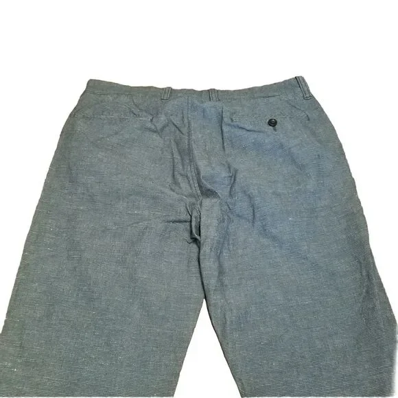 J Crew Baird McNutt 770 Linen Pants Men's Size 32x32 Gray Casual Chino (32x30.5) - Picture 4 of 7